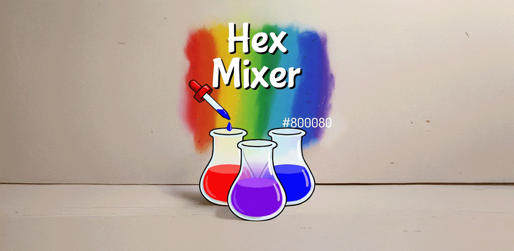 Mix. Calculate. Guess. Hex Mixer is our color-mixing puzzle game.